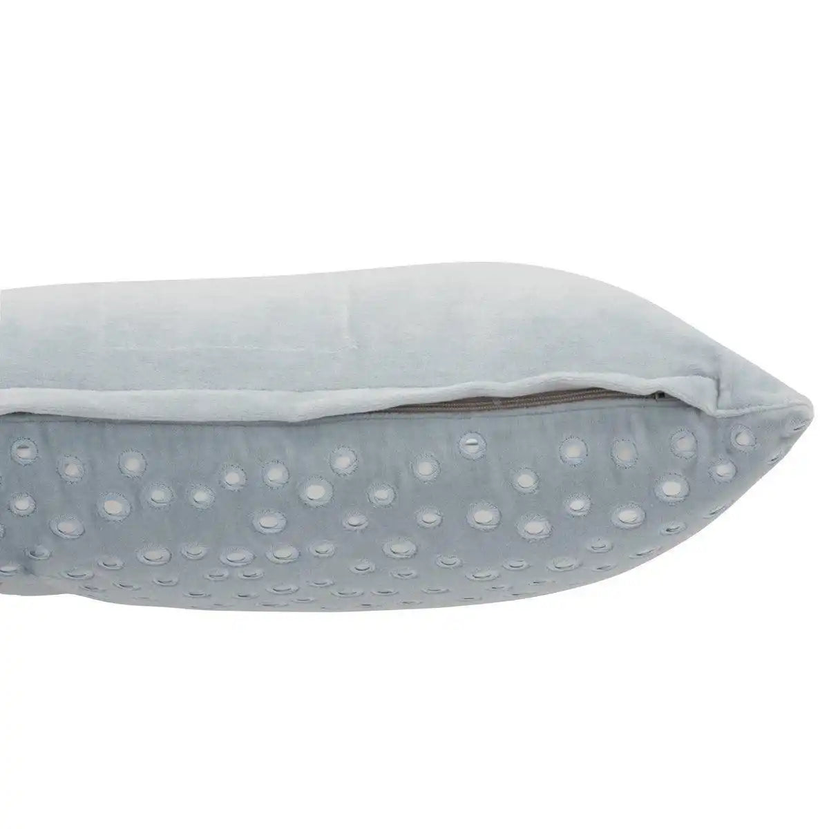 J-Line Kissen Rechteckiger Spiegel Regensamt Hellblau - HomeDesign Knaus