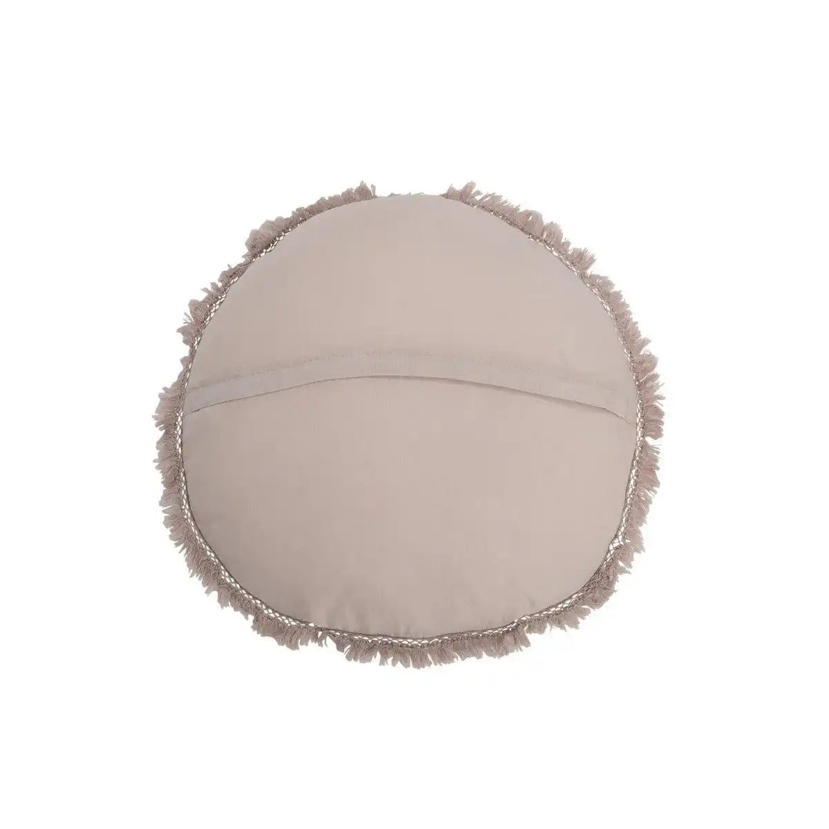 J-Line Kissen Round Velvet – Baumwolle/Leinen – Altrosa - HomeDesign Knaus