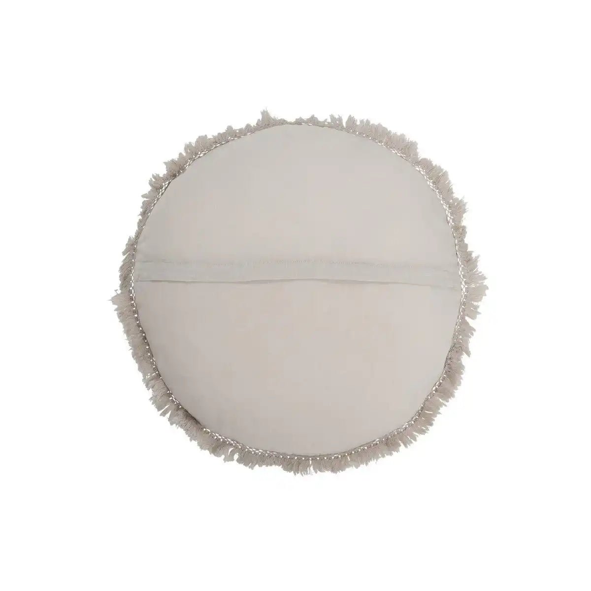 J-Line Kissen Round Velvet – Baumwolle/Leinen – Grau - HomeDesign Knaus