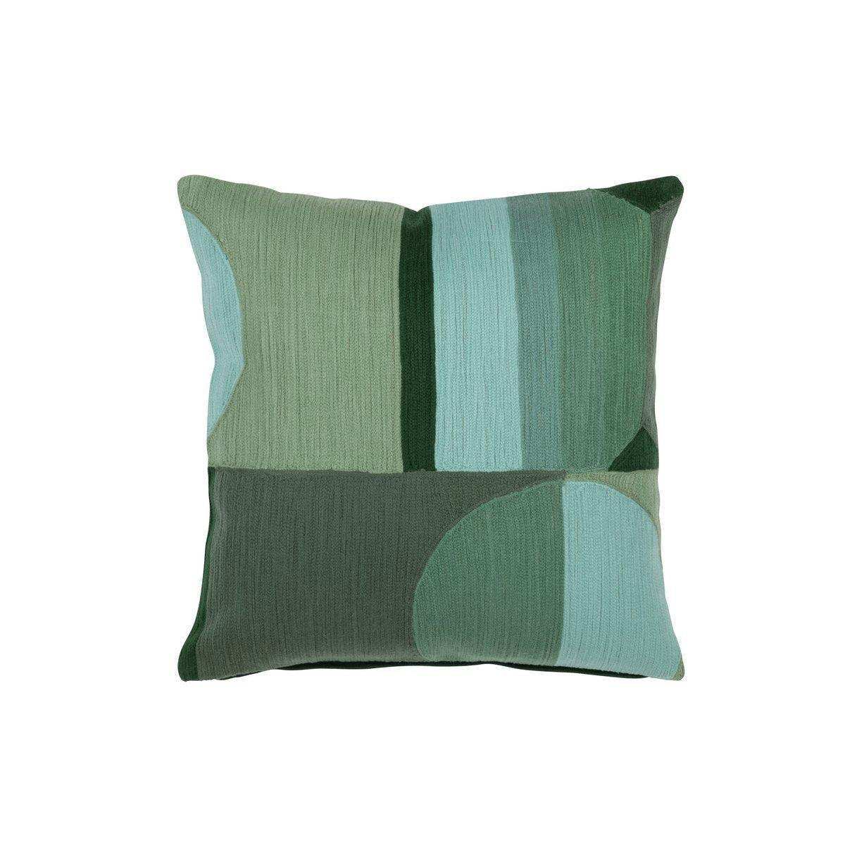 J-Line Kissen Shapes – Baumwolle – grün/blau - HomeDesign Knaus