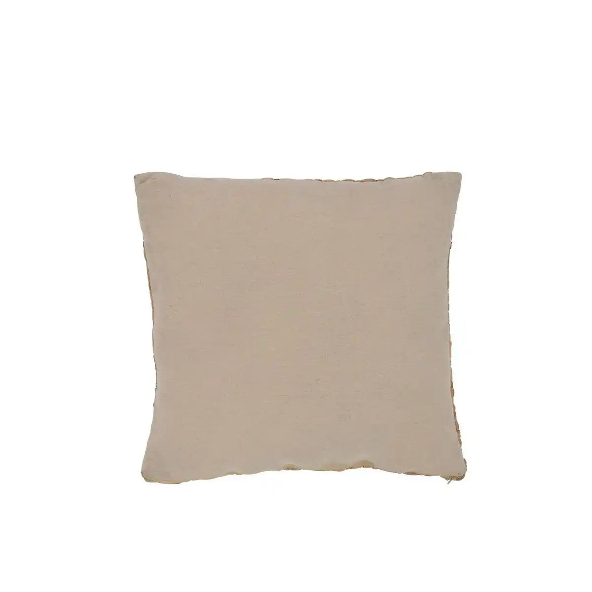 J-Line Kissen Square 1 Side – Korbgeflecht/Textil – Natur – klein - HomeDesign Knaus