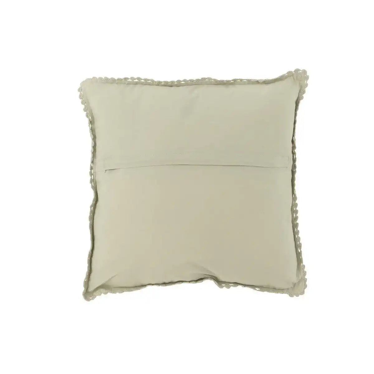 J-Line Kissen Square Lace – Baumwolle – hellgrün - HomeDesign Knaus