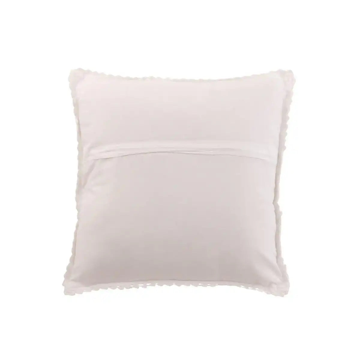 J-Line Kissen Square Lace – Baumwolle – Weiß - HomeDesign Knaus