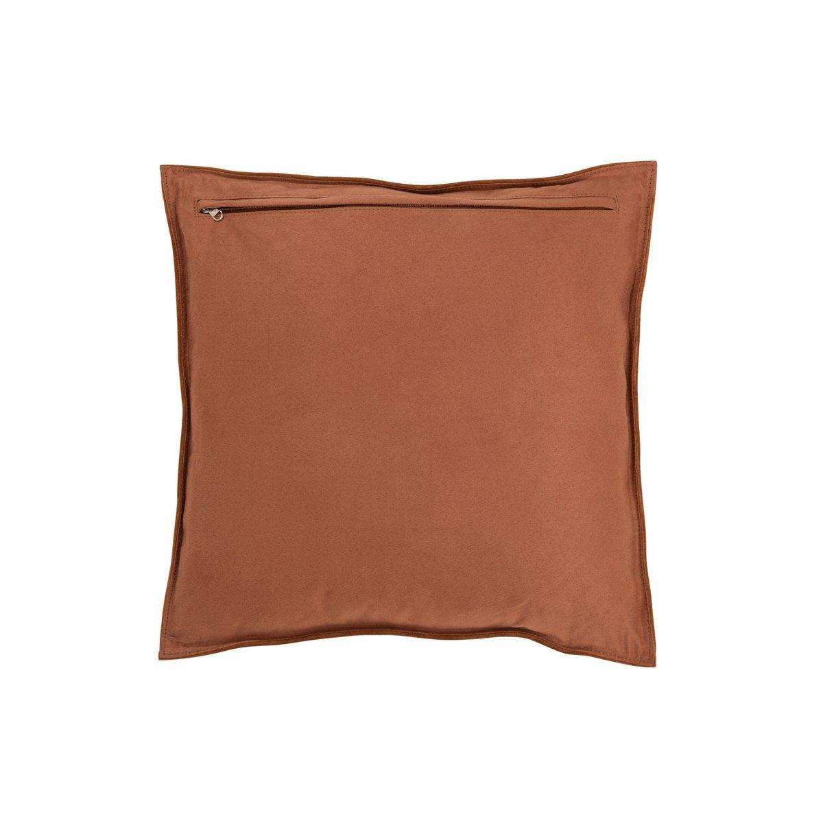 J-Line Kissen Square Small – Leder – Cognac - HomeDesign Knaus