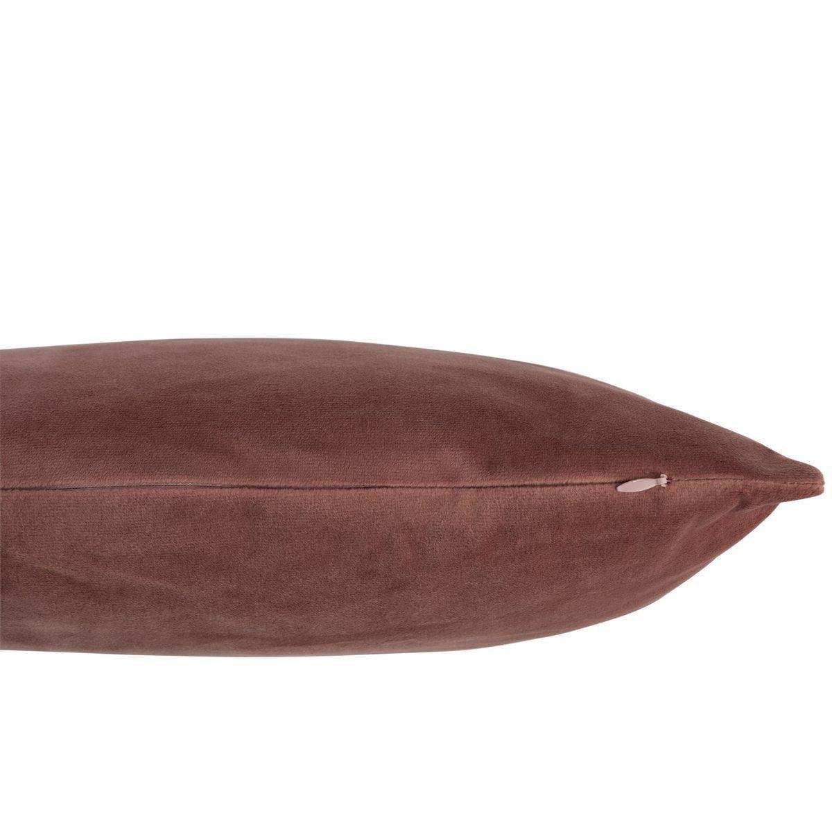 J-Line Kissen Square – Velours – Rosa - HomeDesign Knaus