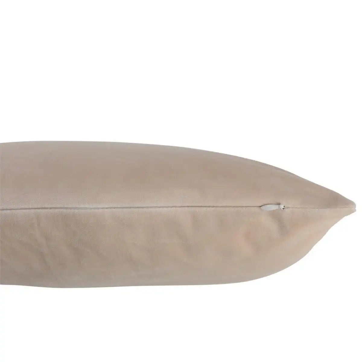 J-Line Kissen Square Velours – Samt – Creme - HomeDesign Knaus