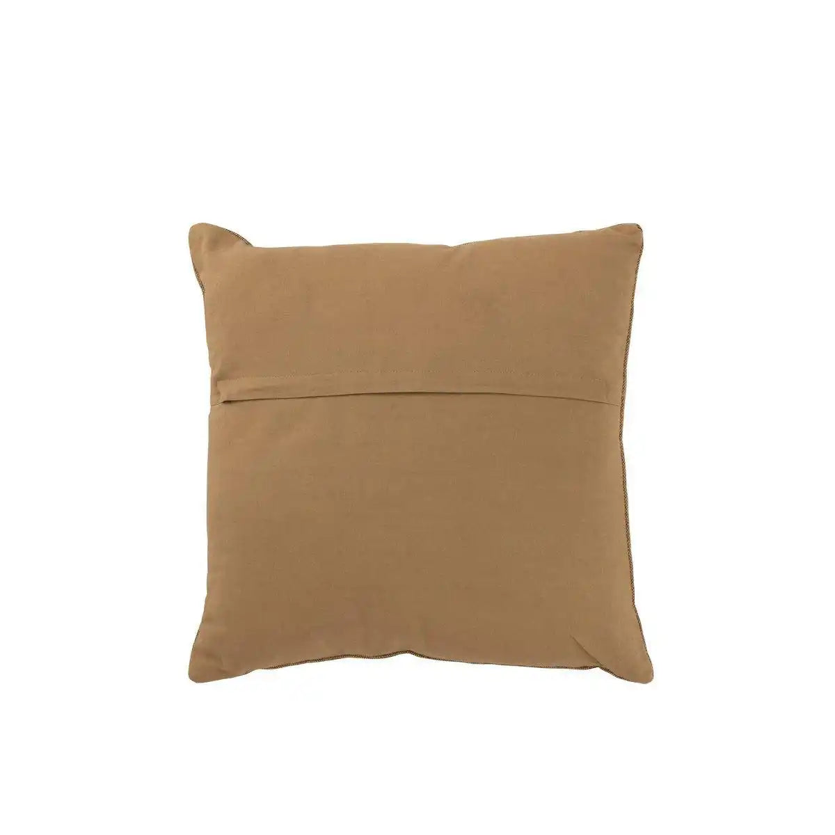 J-Line Kissen Stickerei – Baumwolle – braun - HomeDesign Knaus