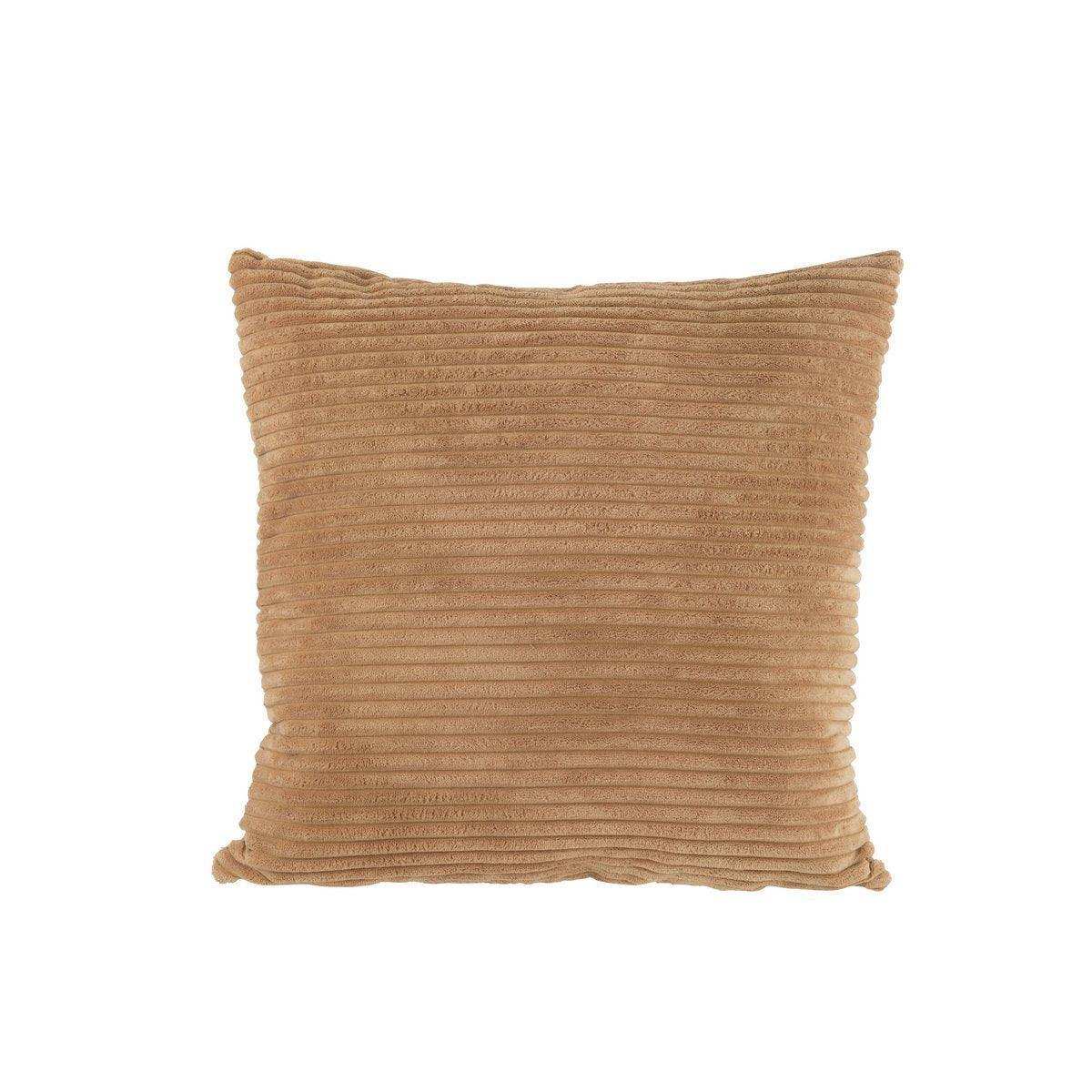 J-Line Kissen Stripe – Textil – Karamell - HomeDesign Knaus
