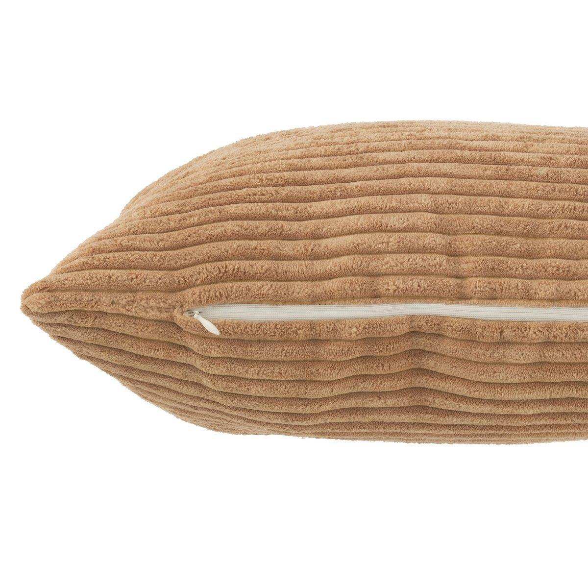 J-Line Kissen Stripe – Textil – Karamell - HomeDesign Knaus
