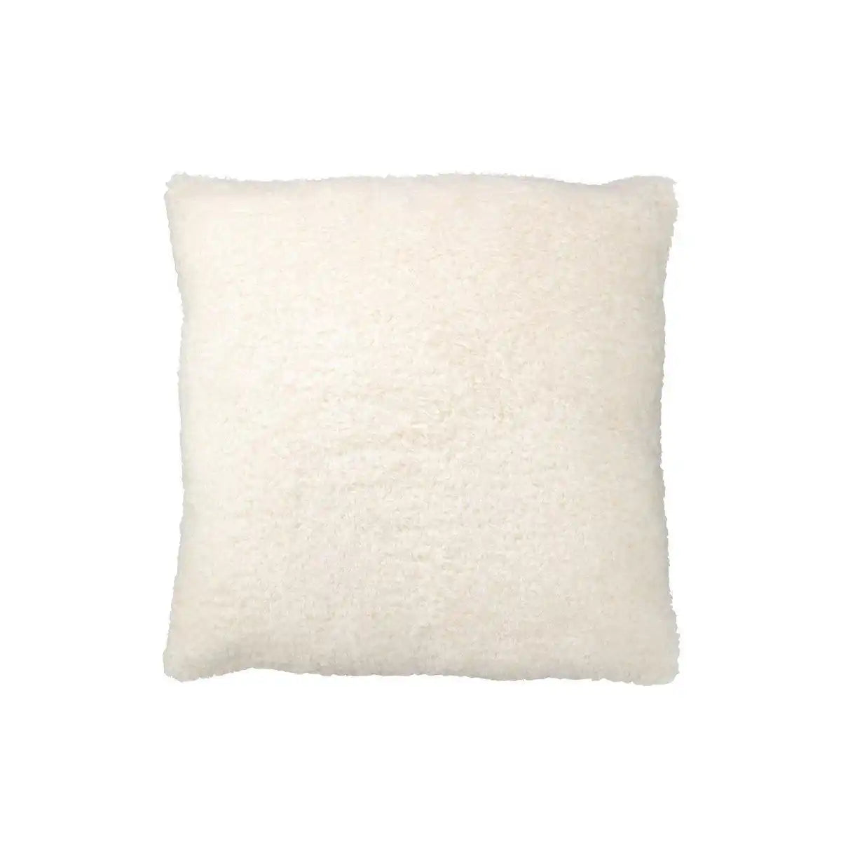 J-Line Kissen Teddy – Polyester – weiß - HomeDesign Knaus