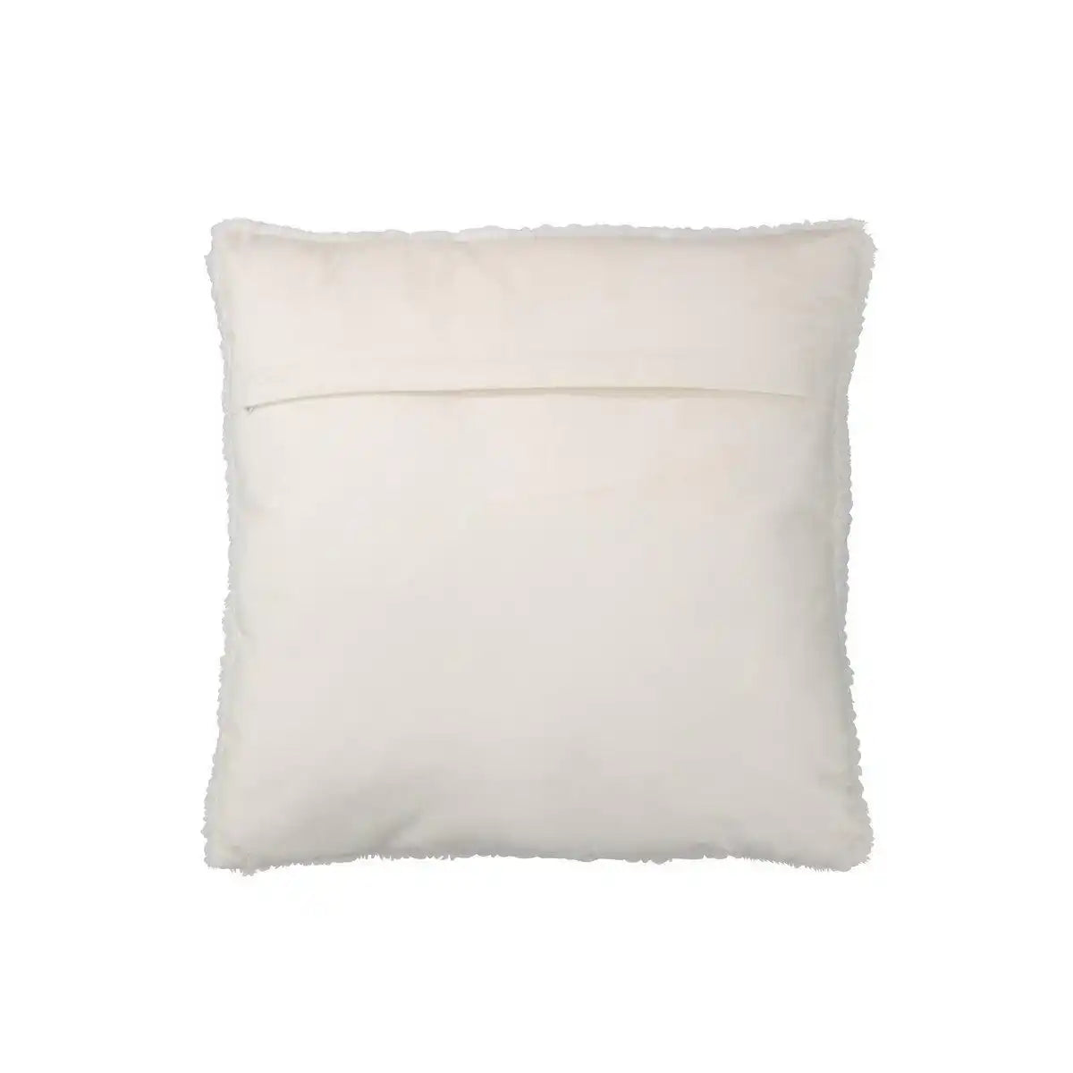 J-Line Kissen Teddy – Polyester – weiß - HomeDesign Knaus