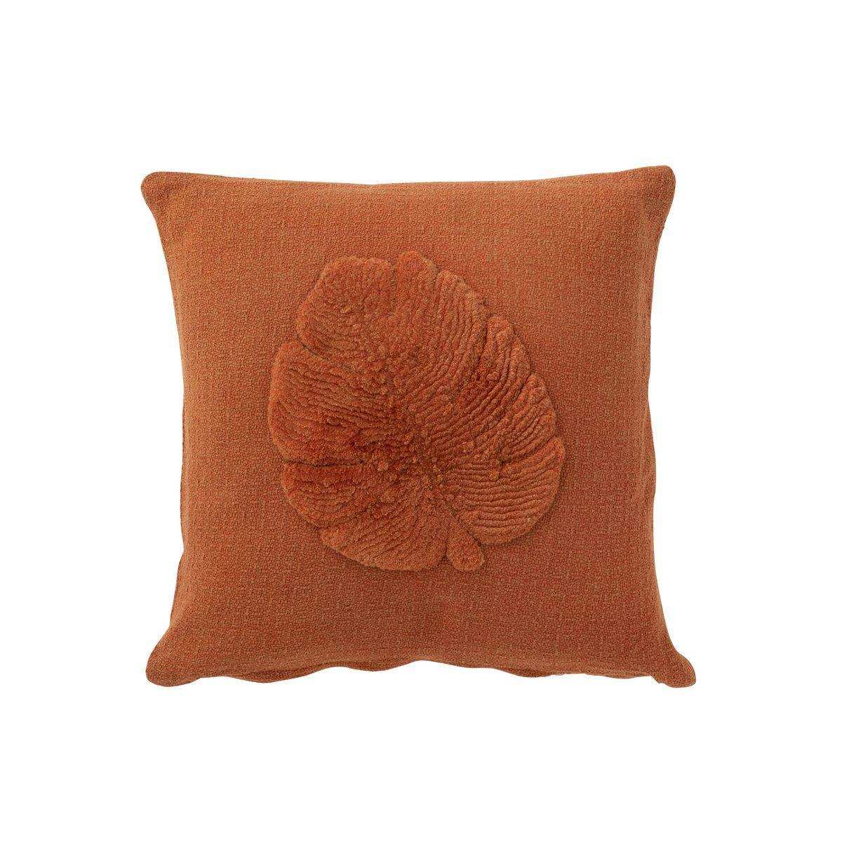 J-Line Kissen Tropical Leaf – Textil – Terrakotta - HomeDesign Knaus