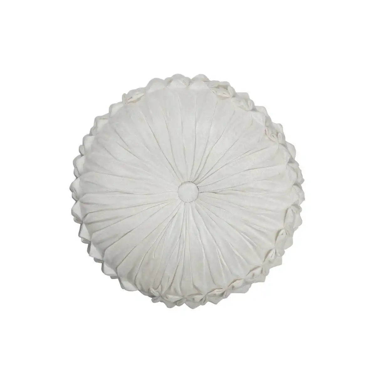 J-Line Kissen Viva Round – Polyester weiß - HomeDesign Knaus
