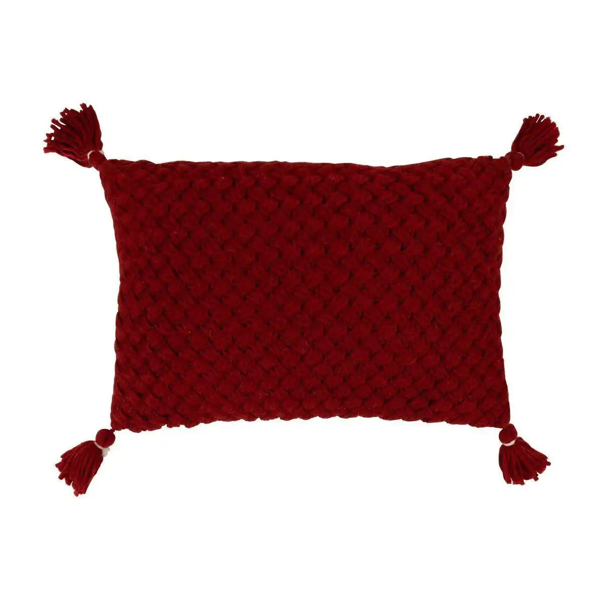 J-Line Kissenhäkelpinsel Acryl – Polyester – Rot - HomeDesign Knaus