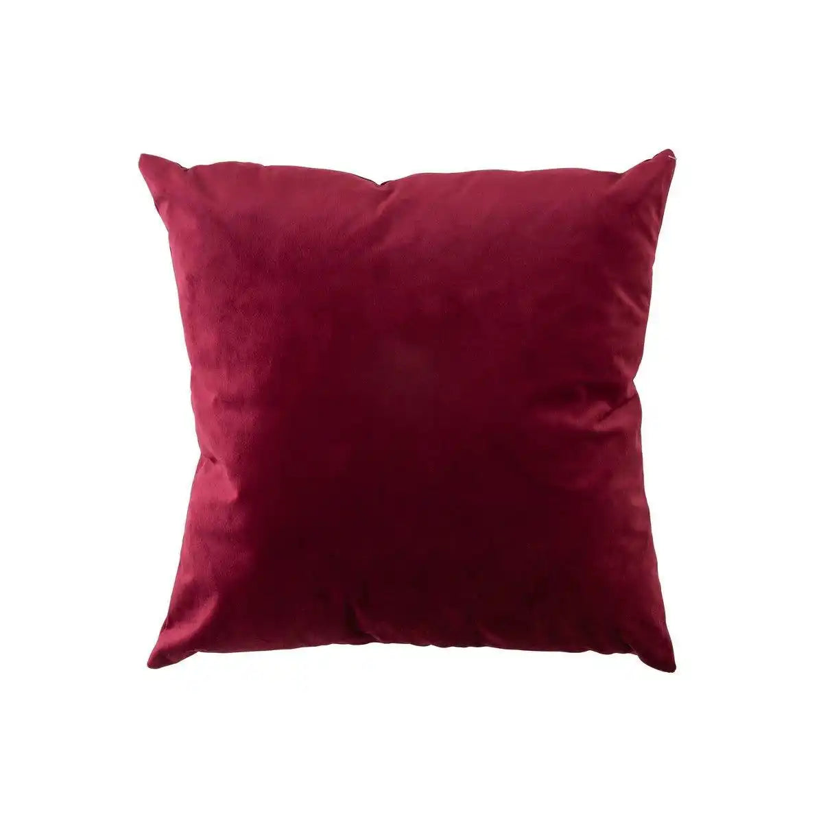 J-Line Kissenquadrat - Samt - Rot/Burgund - HomeDesign Knaus