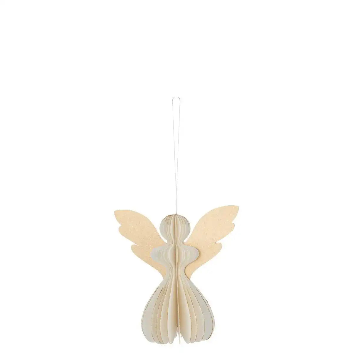 J-Line Kleiderbügel Engel Papier Creme Weiß Klein - HomeDesign Knaus