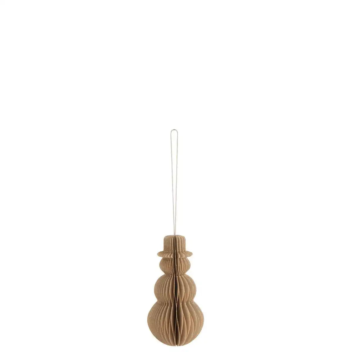 J-Line Kleiderbügel Schneemann Papier Beige Groß - HomeDesign Knaus