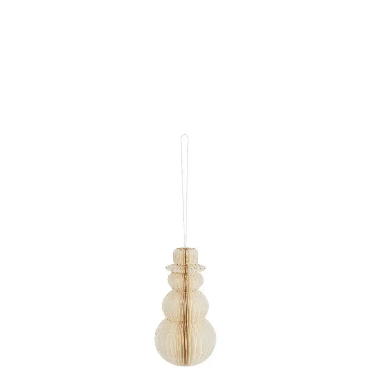 J-Line Kleiderbügel Schneemann Papier Cremeweiß Groß - HomeDesign Knaus
