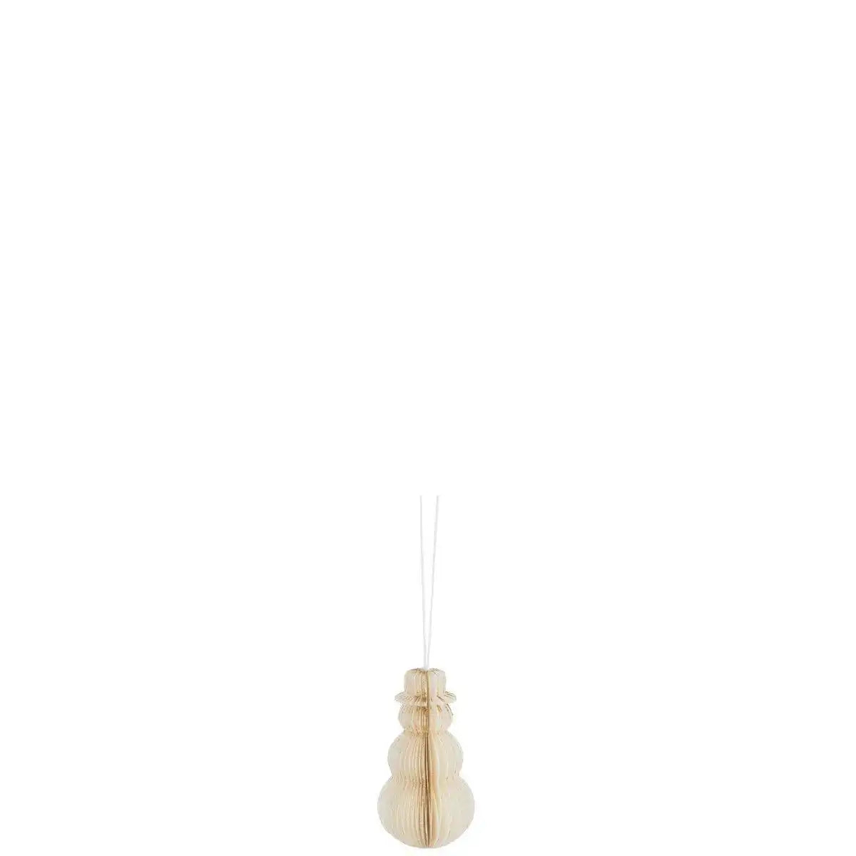 J-Line Kleiderbügel Schneemann Papier Cremeweiß Klein - HomeDesign Knaus