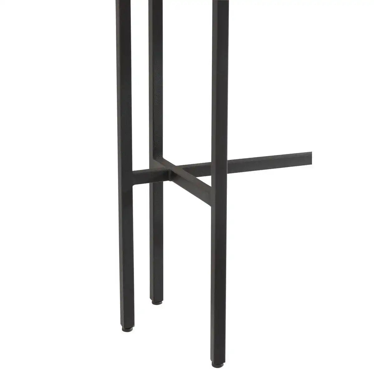 J-Line Konsole Marmor/Eisen Weiß/Schwarz - HomeDesign Knaus