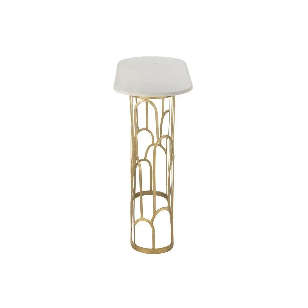 J-Line Konsole Moza Metall/Marmor Gold - HomeDesign Knaus