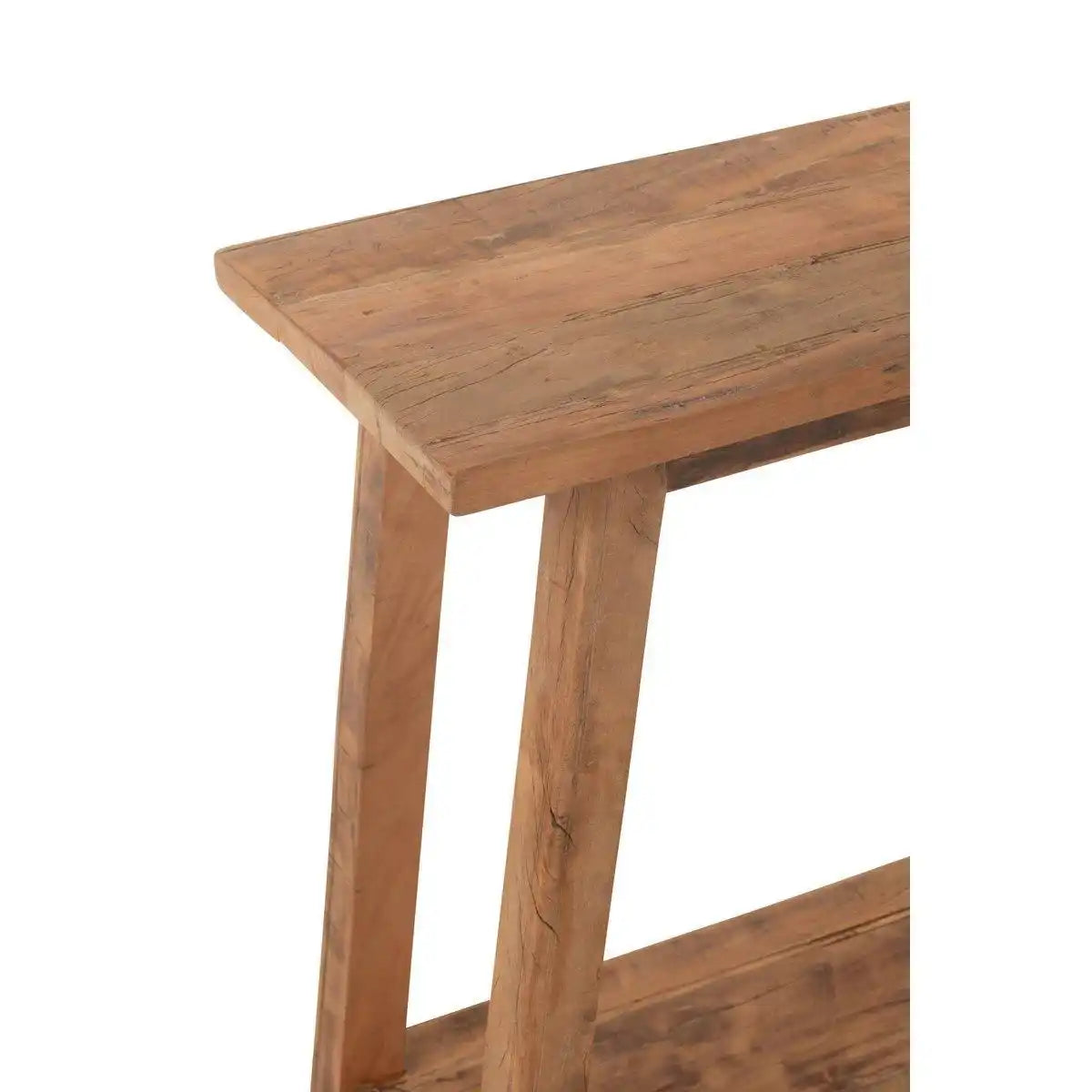 J-Line-Konsole, quadratisch, recyceltes Holz, natürlich - HomeDesign Knaus