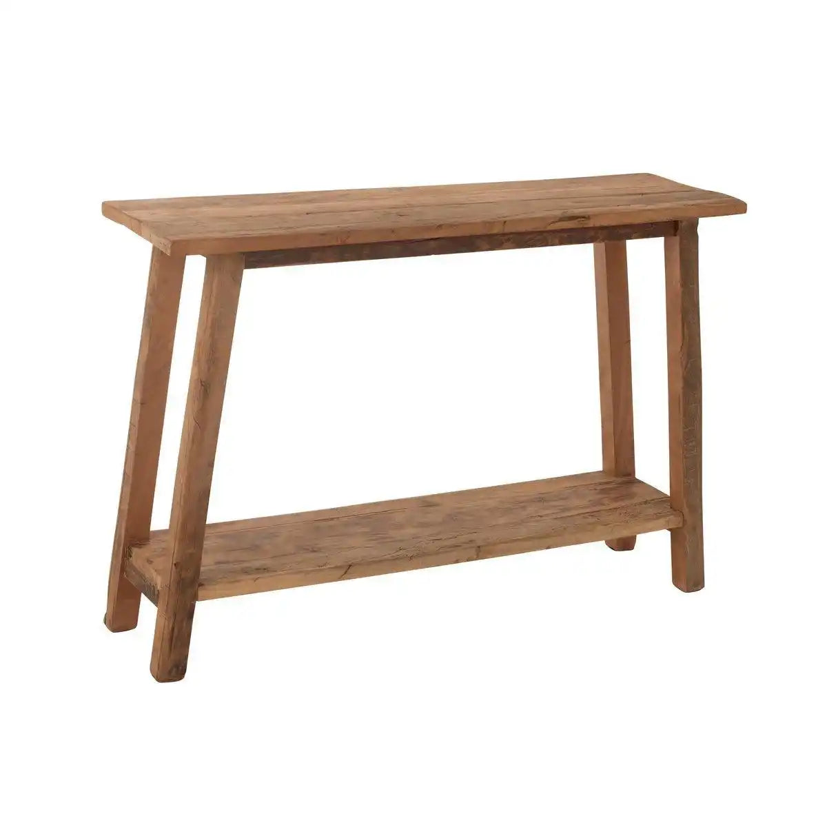 J-Line-Konsole, quadratisch, recyceltes Holz, natürlich - HomeDesign Knaus