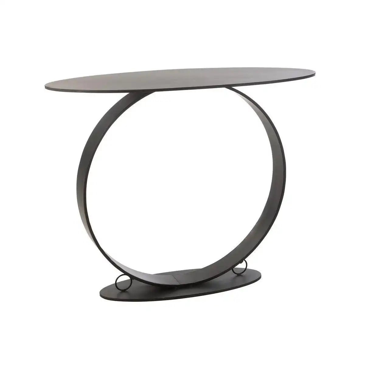 J-Line-Konsolenkreis Eisen schwarz - HomeDesign Knaus