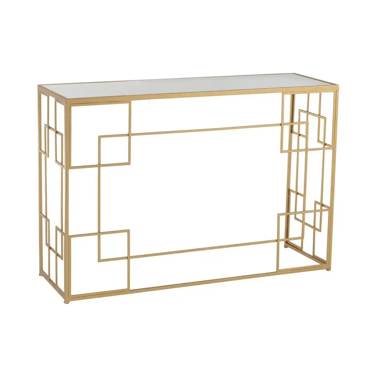 J-Line Konsolenlinien Metall/Glas Gold - HomeDesign Knaus