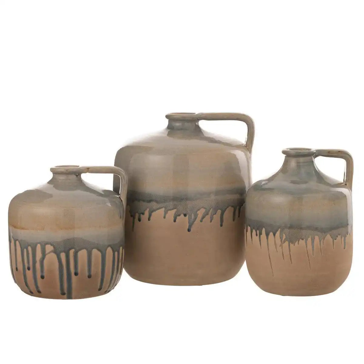 J-Line Kruggriff – Keramik – Beige/Grau – groß - HomeDesign Knaus