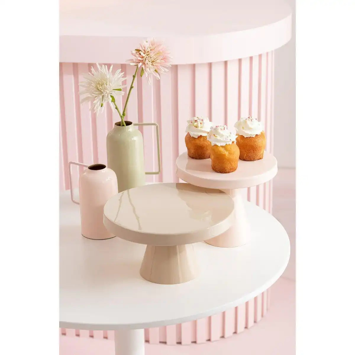 J-Line Kuchenteller - Kuchenständer - Metall - Beige - HomeDesign Knaus