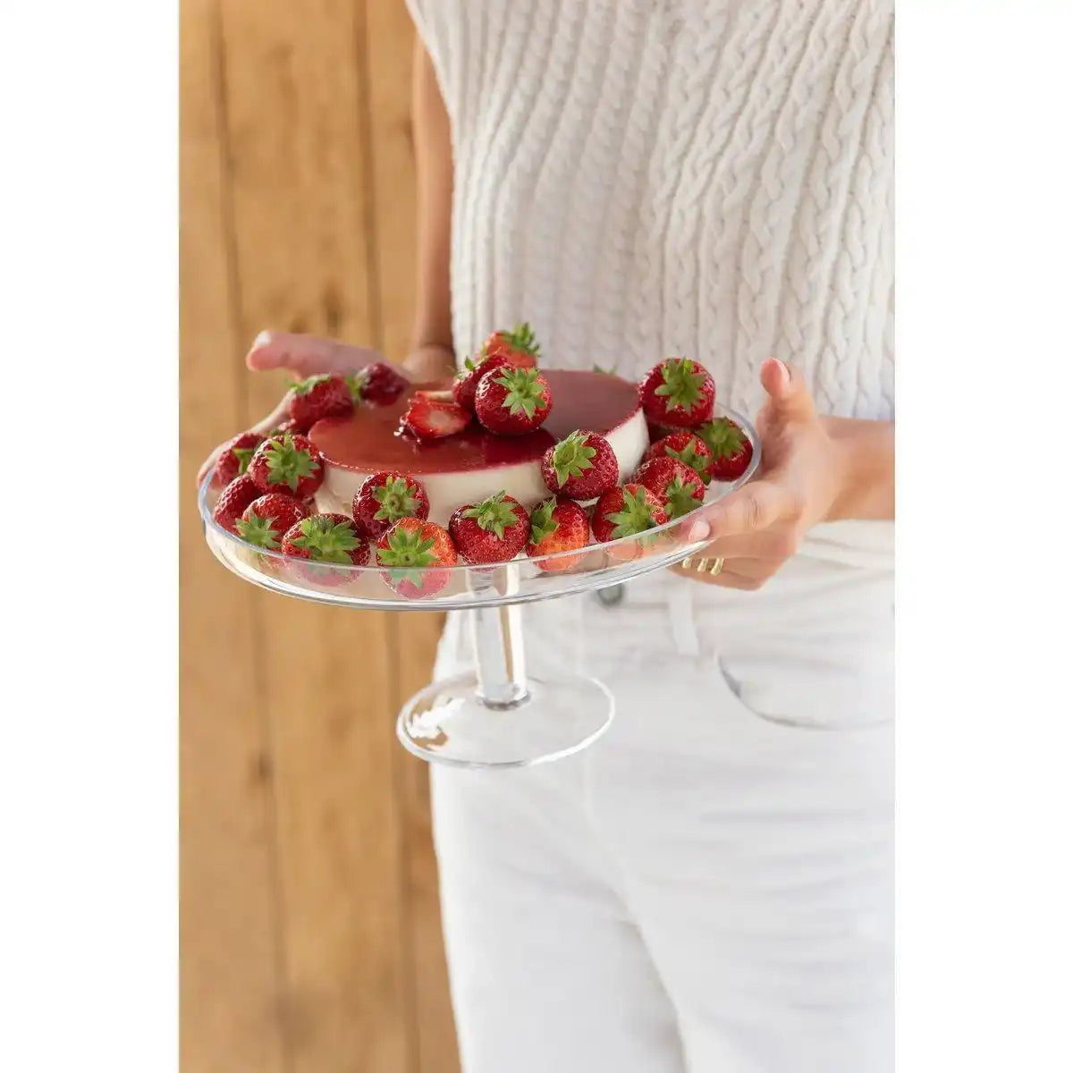 J-Line Kuchenteller - Tortenständer - Glas - transparent - HomeDesign Knaus