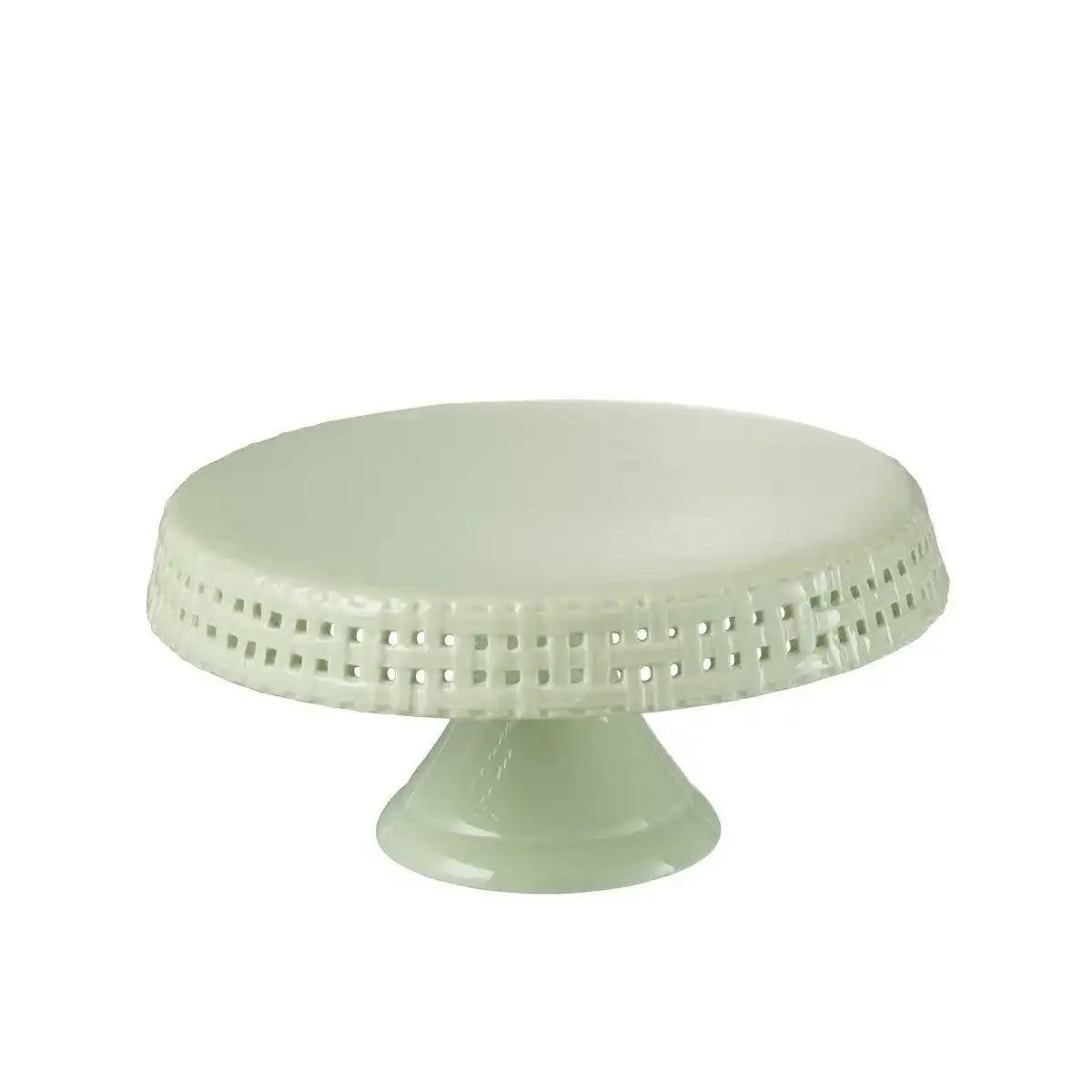 J-Line Kuchenteller - Tortenständer - Keramik - Grün - M - HomeDesign Knaus