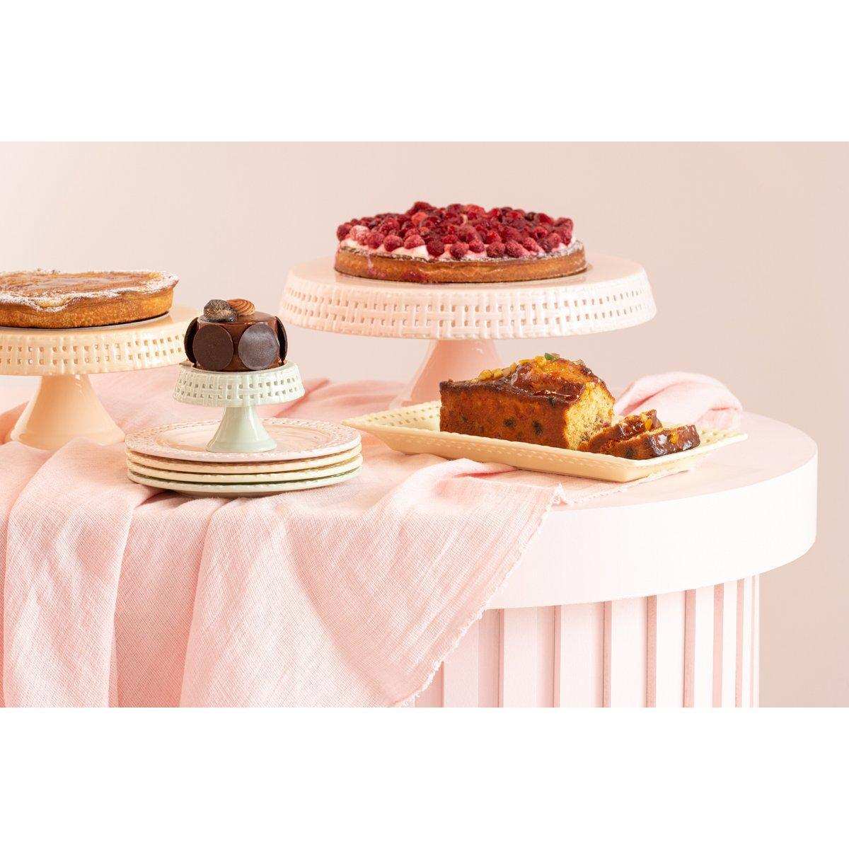 J-Line Kuchenteller - Tortenständer - Keramik - Grün - S - HomeDesign Knaus