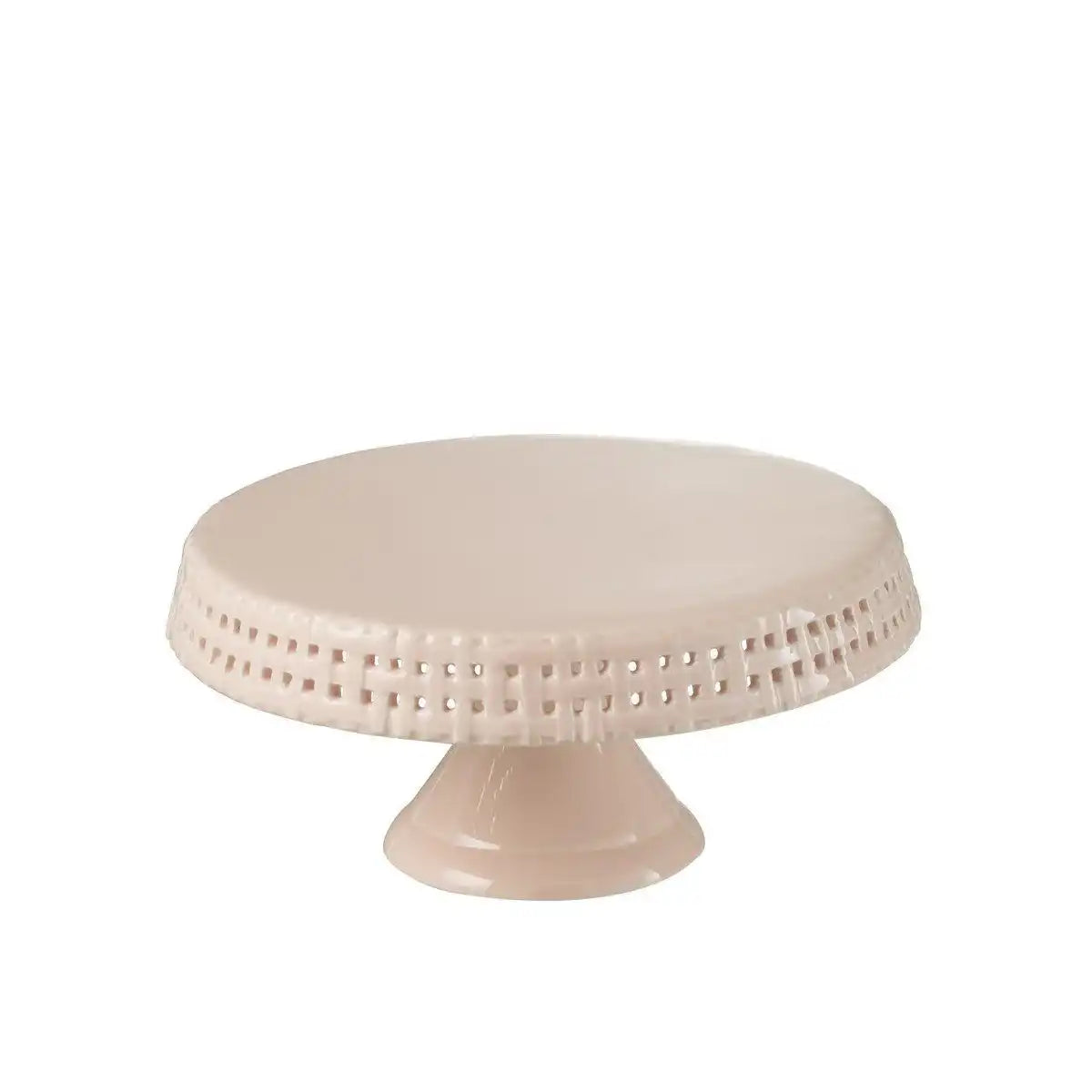 J-Line Kuchenteller - Tortenständer - Keramik - Rosa - M - HomeDesign Knaus