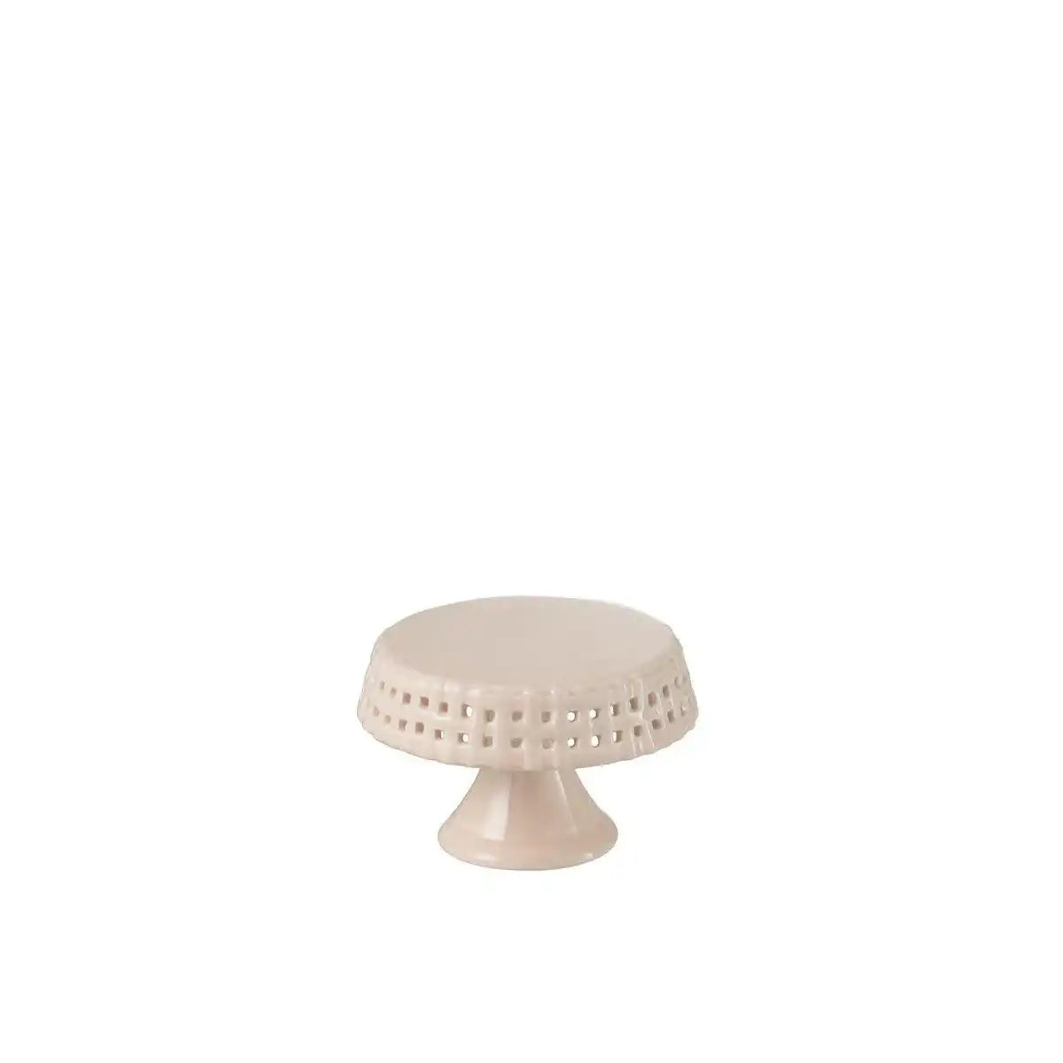 J-Line Kuchenteller unter Glas - Tortenständer - Keramik - Rosa - S - HomeDesign Knaus
