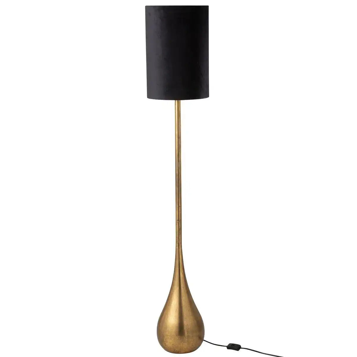 J-Line Lamp Drop Eisen/Samtgold/Schwarz Groß - HomeDesign Knaus