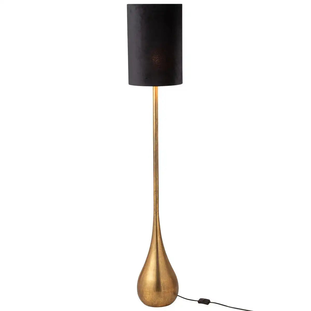 J-Line Lamp Drop Eisen/Samtgold/Schwarz Groß - HomeDesign Knaus