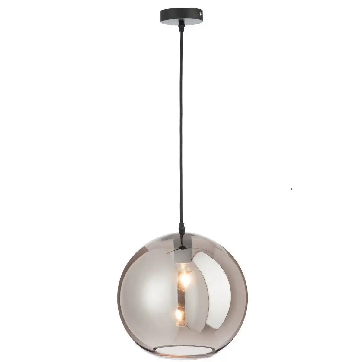 J-Line Lampe Ball Mirror - Glas - Silber - groß - HomeDesign Knaus