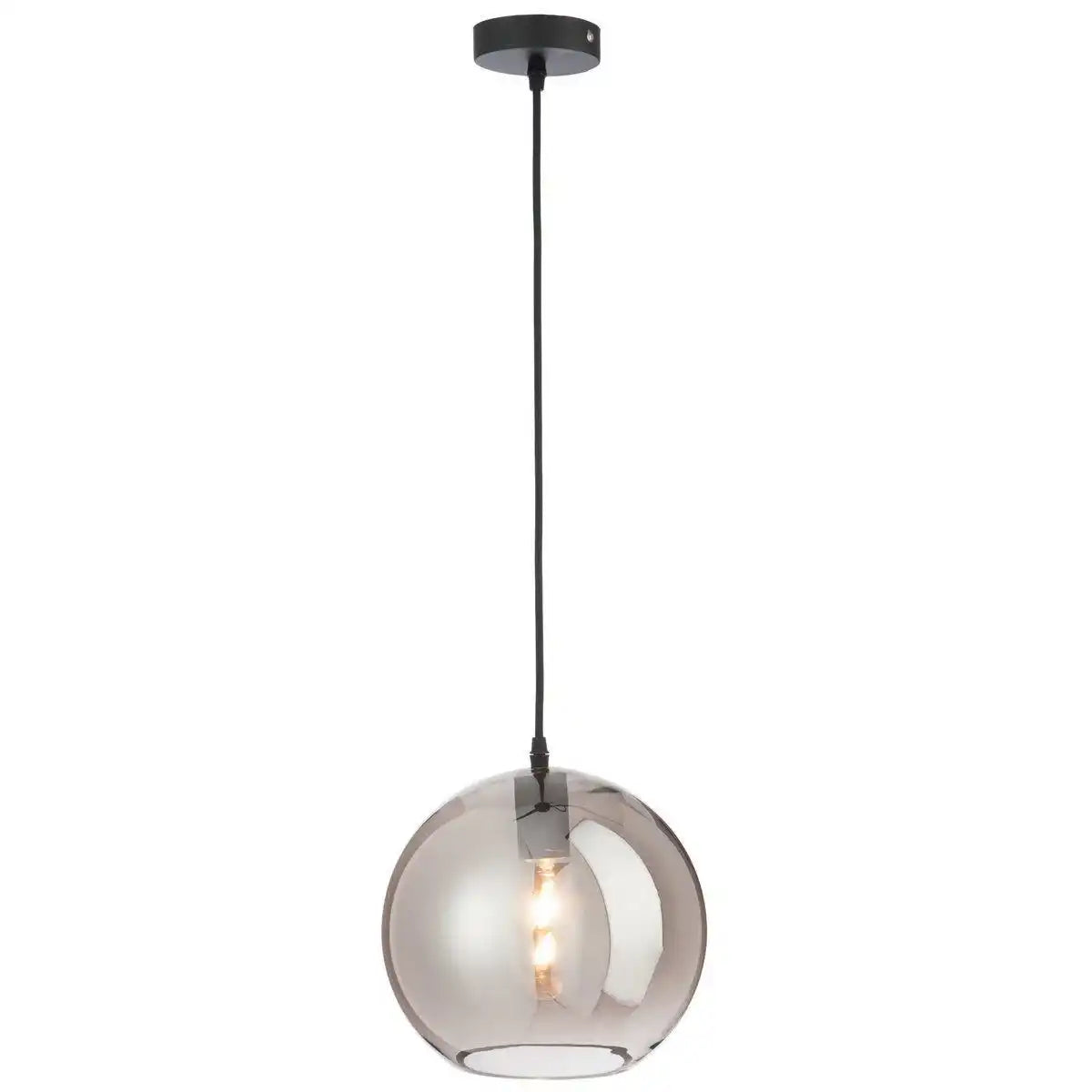 J-Line Lampe Ball Mirror - Glas - Silber - mittel - HomeDesign Knaus