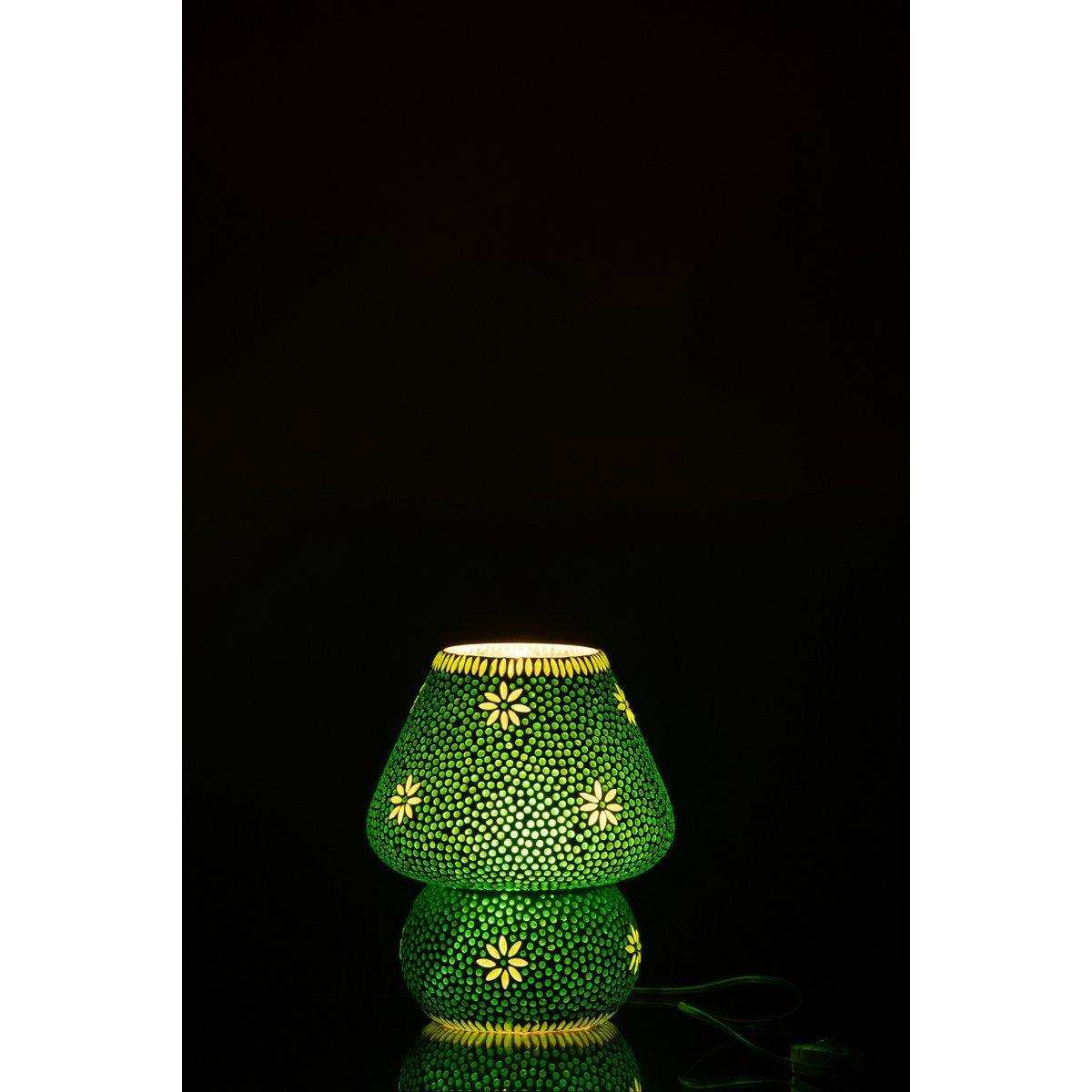 J-Line Lampe Bram - Glas - Grün - klein - HomeDesign Knaus