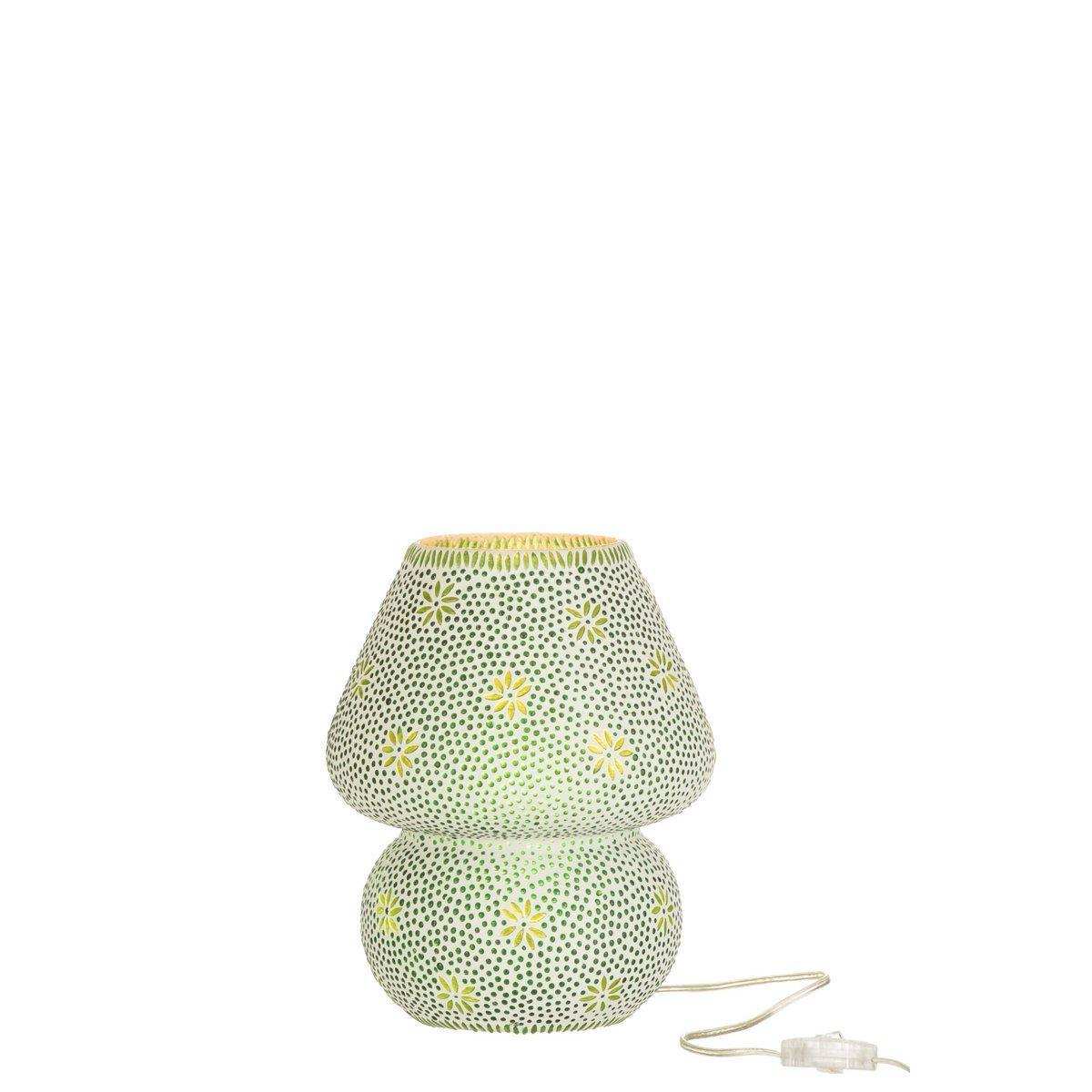 J-Line Lampe Bram - Glas - Grün - Mittel - HomeDesign Knaus