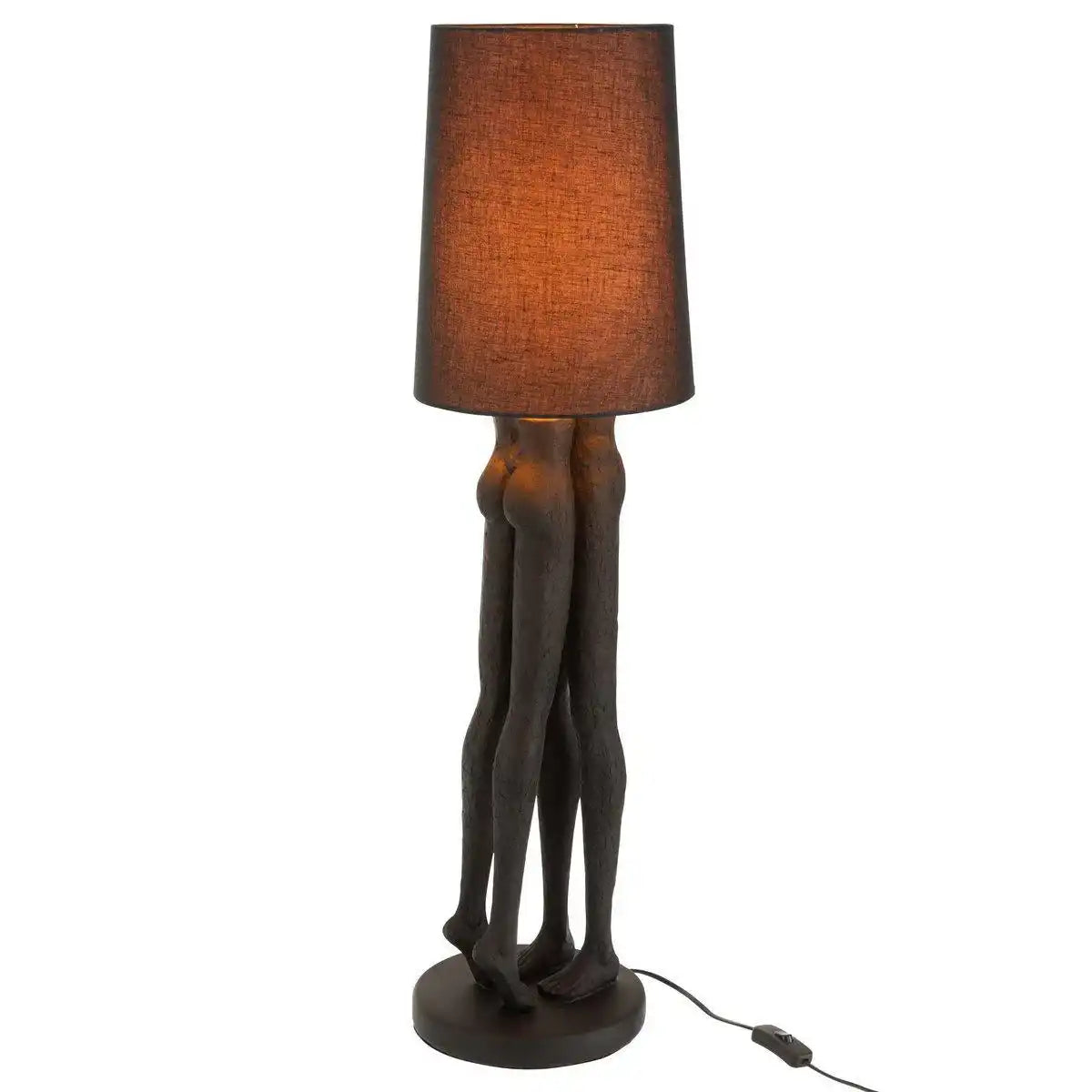 J-Line Lampe Couple - Polyresin - Schwarz - HomeDesign Knaus