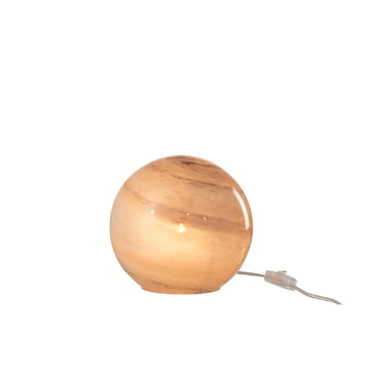 J-Line Lampe Dany Round - Glas - Rosa - klein - HomeDesign Knaus