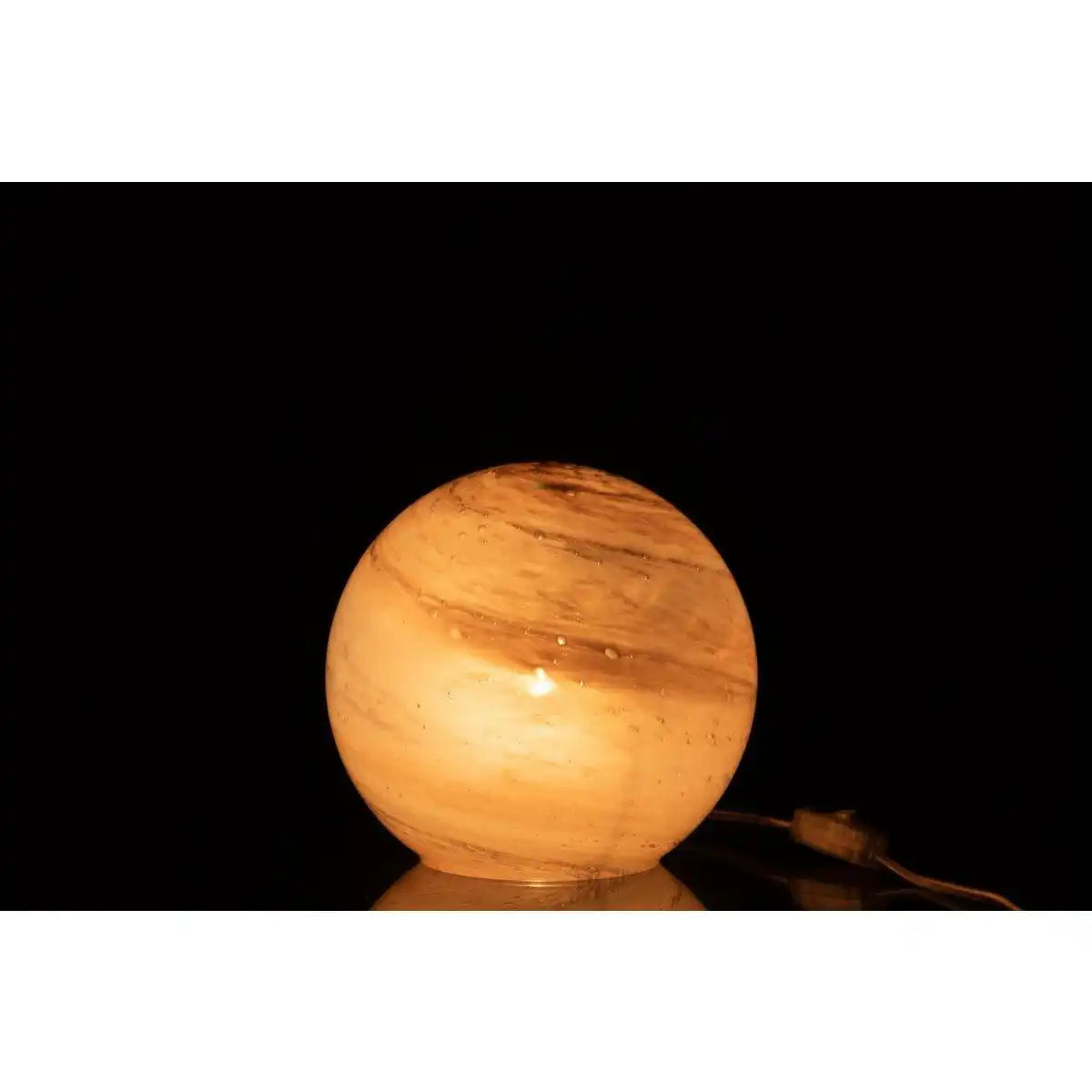 J-Line Lampe Dany Round - Glas - Rosa - klein - HomeDesign Knaus