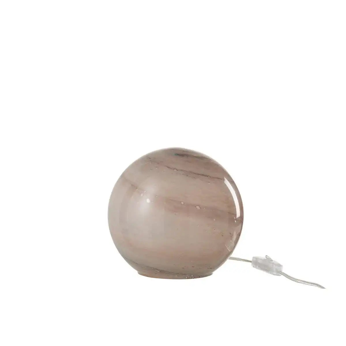 J-Line Lampe Dany Round - Glas - Rosa - klein - HomeDesign Knaus