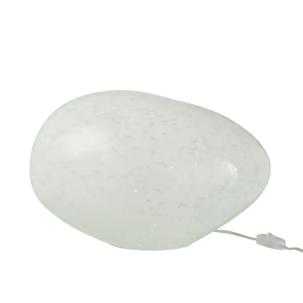 J-Line Lampe Dany Stains Oval - Glas - Weiß - HomeDesign Knaus