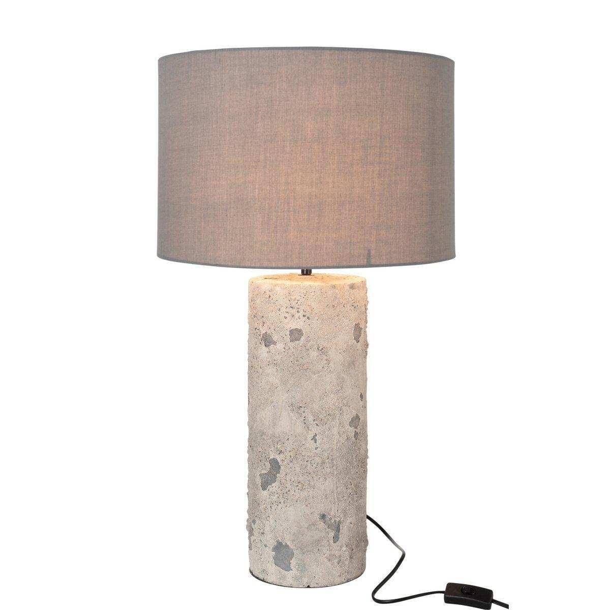 J-Line Lampe Greta – Steingut – Grau – groß - HomeDesign Knaus