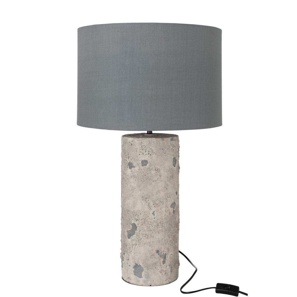 J-Line Lampe Greta – Steingut – Grau – groß - HomeDesign Knaus