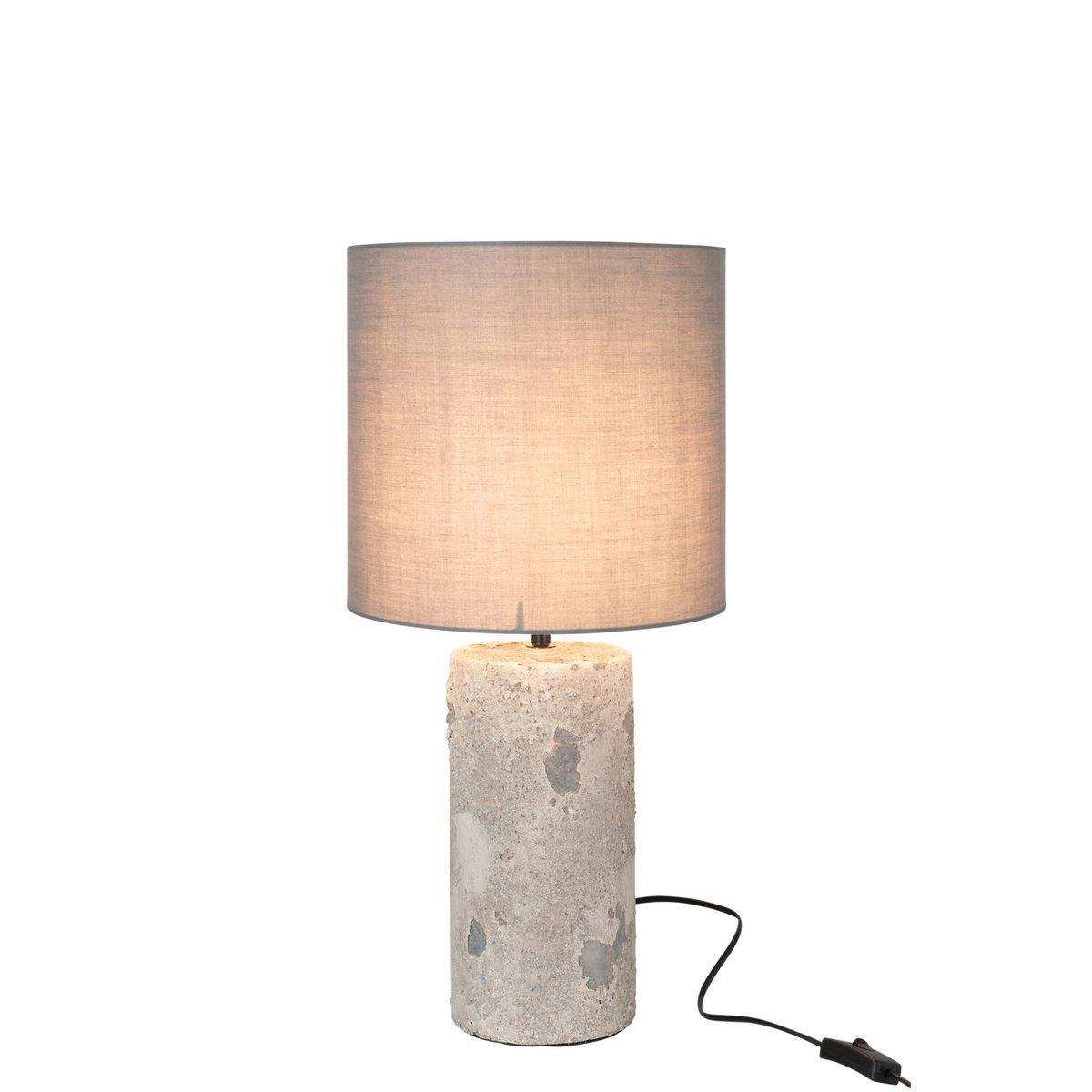 J-Line Lampe Greta - Steingut - Grau - klein - HomeDesign Knaus